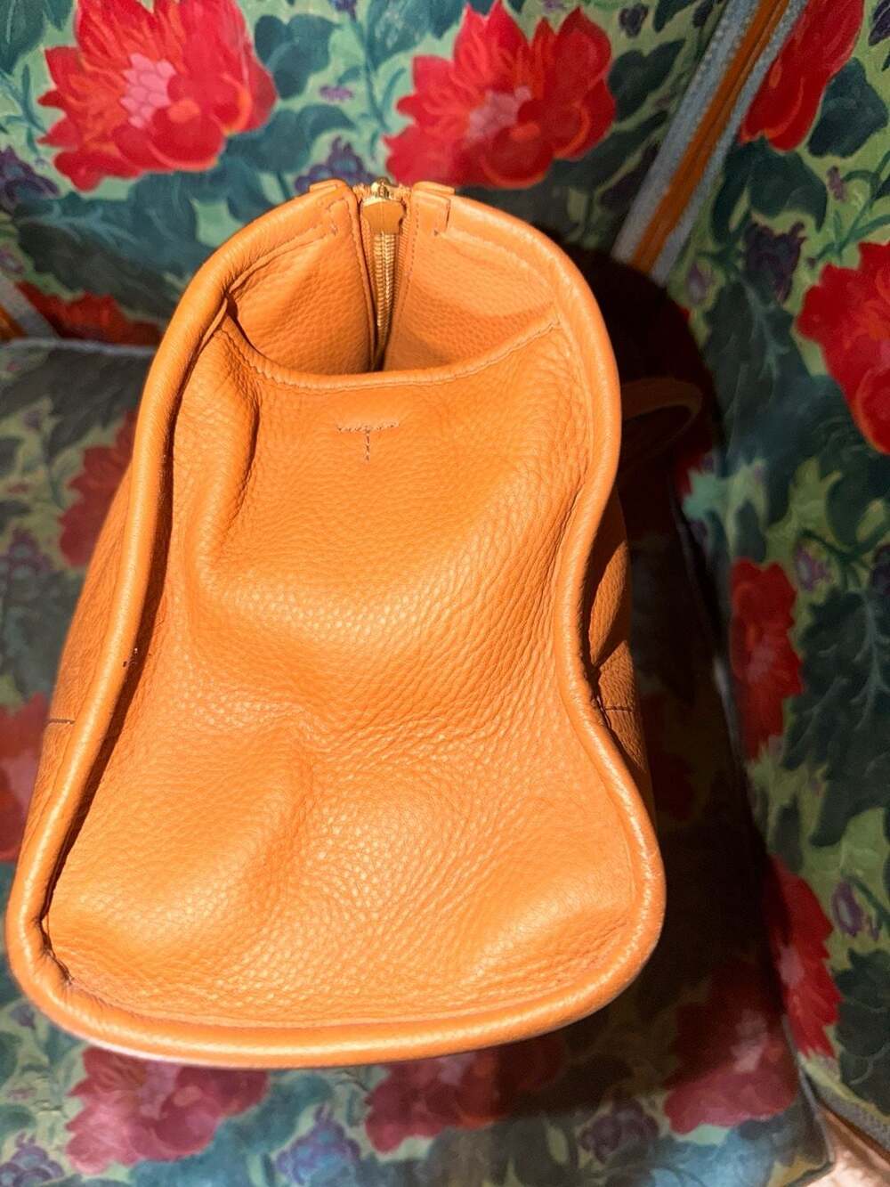 Tory Burch Pebble Leather Zip Satchel Handbag - Picture 4 of 8